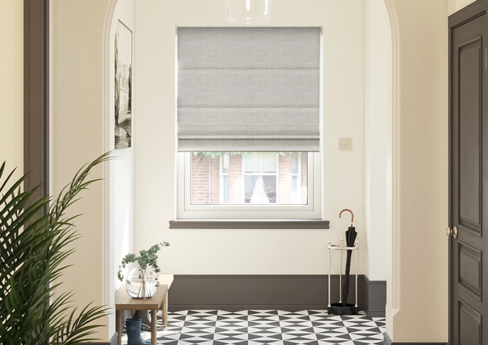 Friar, Twine Grey - Motorised Roman Blind - Image 3